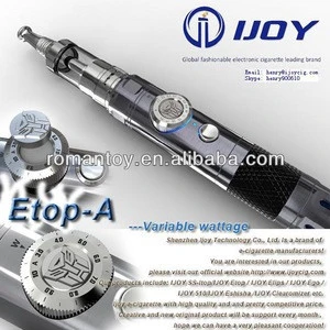 High Quality IJOY latest patent design ETOP-A e cigarette with FAATANK-G glassorizer Transformers e cig ETOP-A