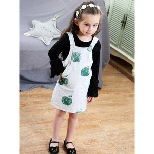 High quality Linen fabric design your own overalls for girls