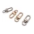 Import High quality metal D ring rotatable spring spiral buckle handbag hook pet dog leash hook from China