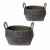 Import High Quality Natural Grey Banana Leaf Storage Basket from Indonesia