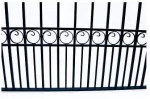High Quality popular decorative steel gate driveway gate wrought iron gate and fence