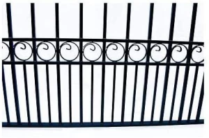 High Quality popular decorative steel gate driveway gate wrought iron gate and fence
