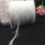 high quality rough mohair yarn cheap 100% nylon feather yarn for knitting sweater