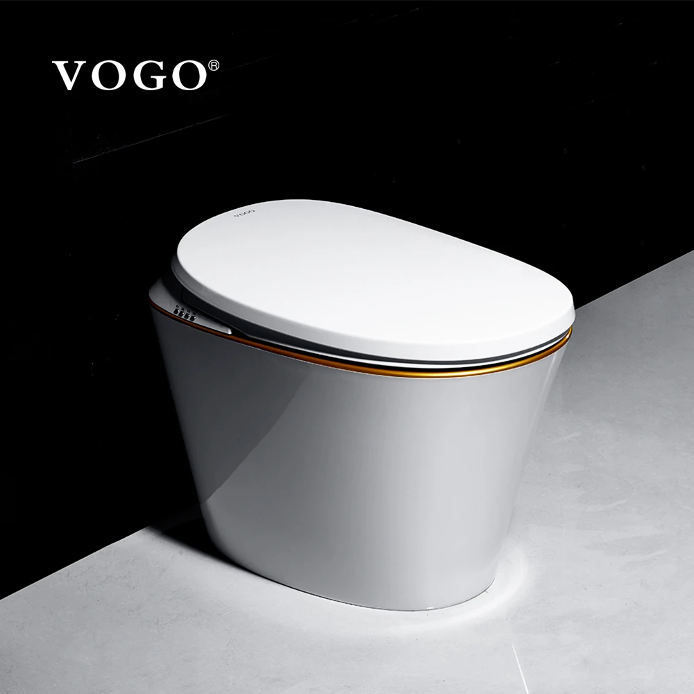 High quality sensor one piece toilet dry auto flush intelligent commode