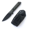 High quality survival fixed blade hunting knife with kydex sheath