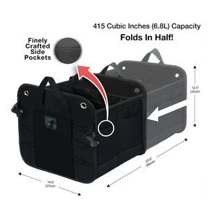 Higher quality 600D portable/foldable storage auto back seats trunk car organizers