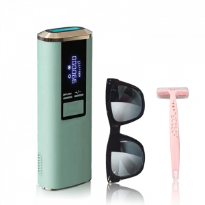 Home Use Portable LCD Screen Laser IPL Permanent Hair Removal with 990000 Flashes Pulse Body Legs Face