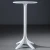 Import Hospitality furniture white plastic round bar table from China