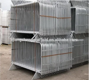 Hot Dipped Galvanized Metal Steel Traffic Crowd Control Barrier
