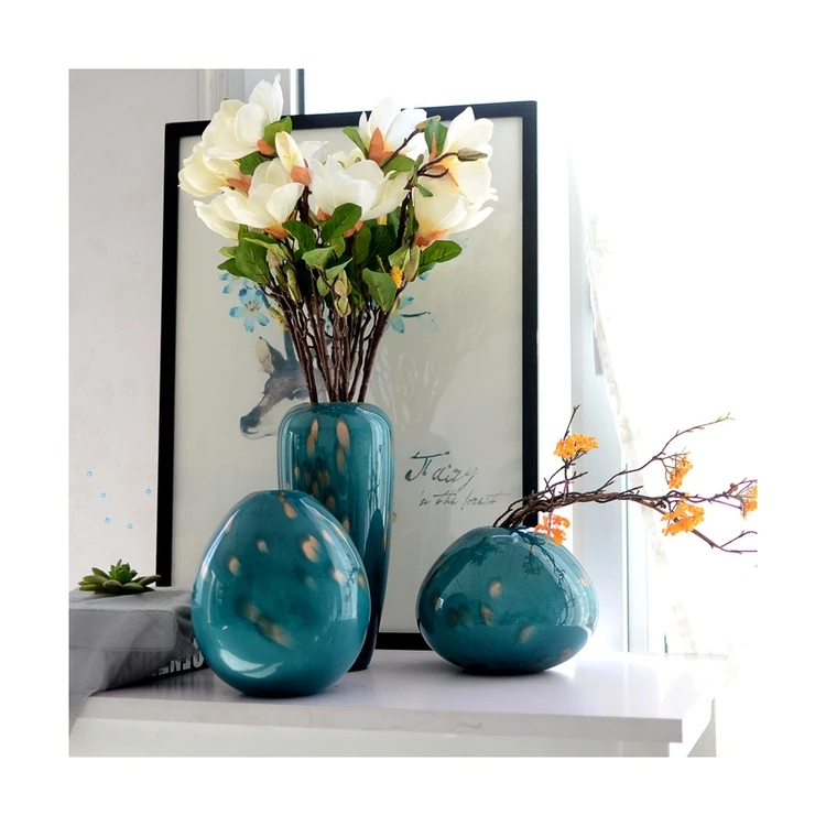 Hot New Products Flower Decorative Vases Home Glass Vase Glass Moder Vase For Beautiful