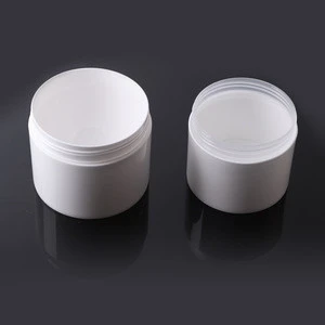 Hot sale 100g 150g 200g white plastic cosmetics pp hair mask jars