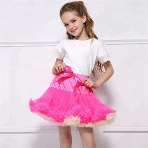 Hot Sale Fashion Tulle Fluffy Multicolored Tutu Skirt For Girls