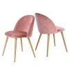 hot sale furniture living room metal legs morden velvet designer restaurant dining chairs