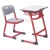 Import Hot Sale High School Classroom Furniture Single Student Desk and Chair from China