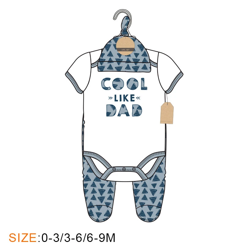 Hot sale low price new born baby&#x27;s clothes cotton baby boy baby boy clothes with coat hanger and hat