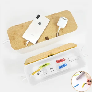 hot sale on Amazon wooden black cable management box Power Strips or Surge Protectors Hide