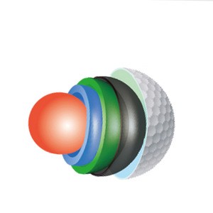 Hot Sale Promotional Use Custom Color OEM Golf Ball Surlyn 5 Pieces Match Ball