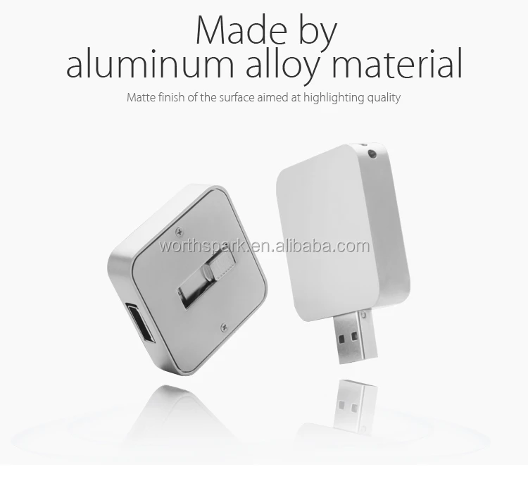 Hot sale square shape Metal usb memoria silver 8gb 16gb otg usb flash drive with keychain