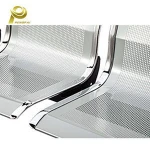 hot sale stainless steel 3-seater price airport chair waiting chairs