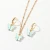 Import Hot Sale Summer Beach Holiday Women Resin Multi Color Butterfly Pendant Necklace Hoop Earring And Necklace Set from China