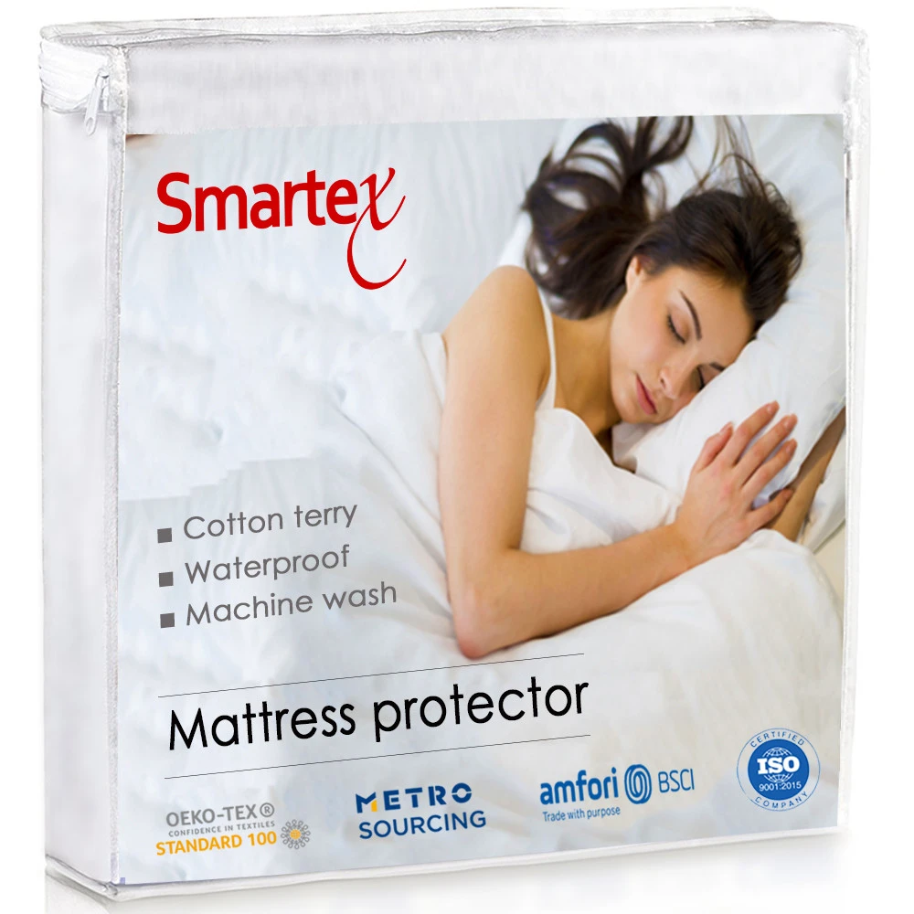 hot sale waterproof bed bug terry  hotel mattress protector fitted cover