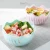 Import Hot Sell and High Quality round and mixing bowl two colors plastic salad bowls from China