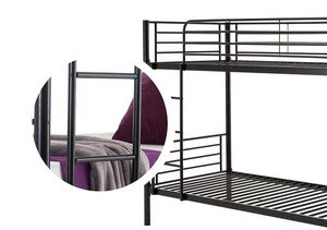 Hot selling Bedroom Furniture Wrought Iron Metal Bed Queen size for Home-Hotel-Apartment-Dormitory