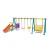 Import Hot selling outdoor playhouse kids toy swing and slide set HFC199-3 from China