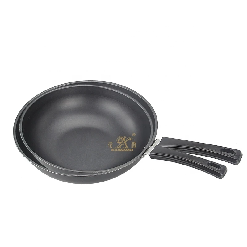 Hot selling removable and long handle frying pan,Aluminium fry pan