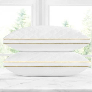 Hotel Quality Plush Gel Fiber Filled  100% cotton Pillow