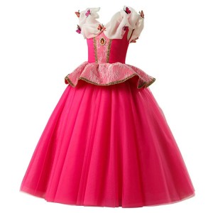 HYA13 Wedding Birthday Party Dress girl Cinderella Children Princess Dress For Party Wedding Mesh kids costumes