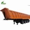 Hydraulic Tipping U Shape Body Construction Transport Truck Semi 4 Axles Dump Trailer