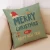 Import In Stock Christmas Stylish Linen Printing Santa Pillow Case Cushion Cover from China