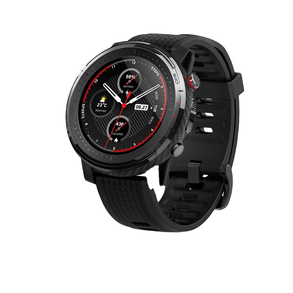 IN Stock Global Version New Amazfit Stratos 3 Smart Watch GPS 5ATM Bluetooth Music Dual Mode 14 Days Smartwatch For Android