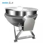 Industrial Electric Marmita Oil Jacketed Cooking Pot Steamer Kettle Gas Cooking Pot with Mixer
