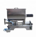 Industrial peri sauce/halal black bean sauce mix filling machine/Bucket mounted pneumatic filling machine