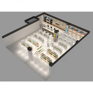 Interior Design Of The Entire Store Display Cabinet Project Cosmetic Display Stand Showcase