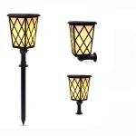IP65 Outdoor Waterproof 48 LED Solar Powered Products Flame Lighting Lights For Garden Lawn Pathway