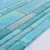 Import Iridescent Aqua Green Crystal Strip Glass Mosaic Backsplash Tile Swimming Pool Mosaic Tile from China