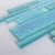 Import Iridescent Aqua Green Crystal Strip Glass Mosaic Backsplash Tile Swimming Pool Mosaic Tile from China