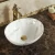 Import Italian Carrara Natural Stone Art Bathroom Basin Ceramic Sink, Ceramic Bathroom Vessel Sink White Marble Washbasins Bathroom from China