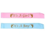 Its A Girl Baby Satin Sash Its A Boy Baby Shower Sash