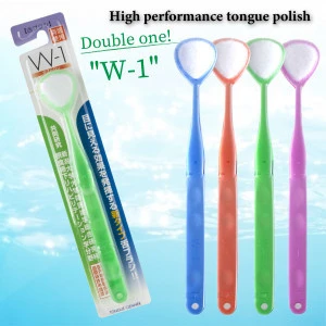 Japan triangular core national domestic patented nylon scrub brush oral hygiene tongue cleaning