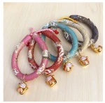 Japanese Style Handmade Pet Collar DIY Dog Collar Bow Tie Cat Neck Collar Adjustable Pet Leash