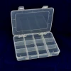 Jewelry  Compartment Organizer Multi Function PP Transparent Lid Clear Foldable Plastic Storage Fishing Box