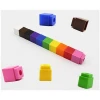Kids toys building blocks 10 Assorted Colors 2cm plastic linking cubes 100pcs