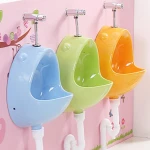 Kindergarten wall hanging ceramic urinal children urine pool colorful manual urinal