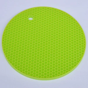 Kitchen Utensil Heat Resistant Honeycomb Silicone Hot Pot Holder/Mat/Pad/Trivet/Coaster