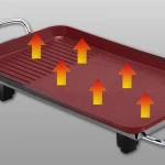 korean hotpot grill electric bbq non-stick coating equipment  griddle stainless steel