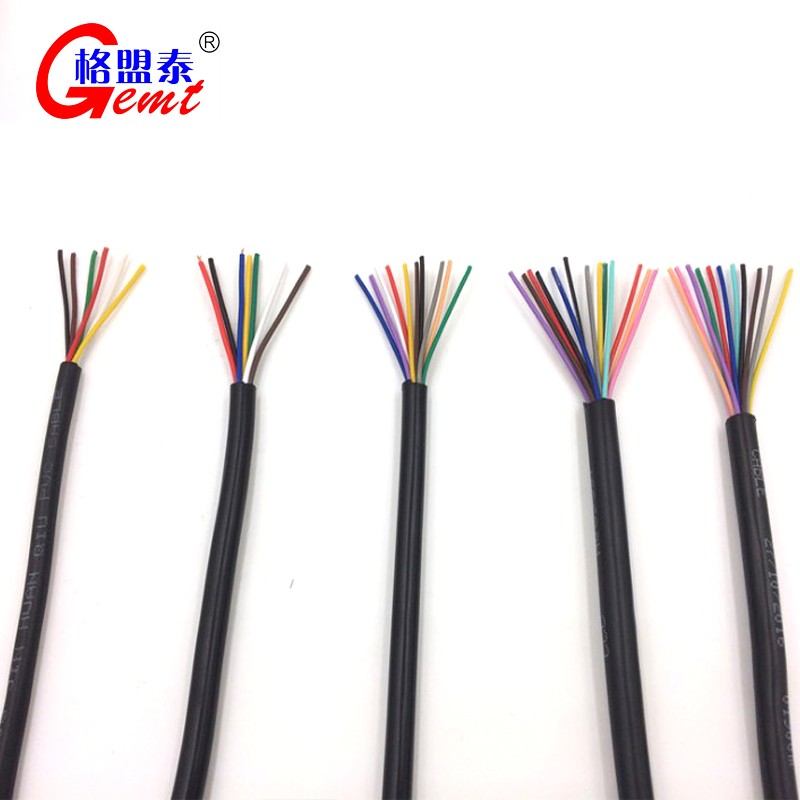 KVVR flexible multi-core control cable 10 12 16 core 0.3 0.75 1.5 square sheath signal wire